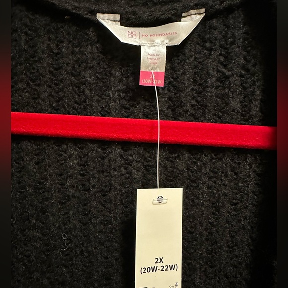 Long cardigan sweater with balloon sleeves. No boundaries new with tags size 2X. - Picture 2 of 5